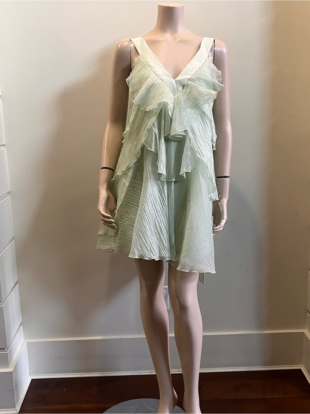 2026 Authentic Aje Athena Green Mini Dress - Picture 5 of 11